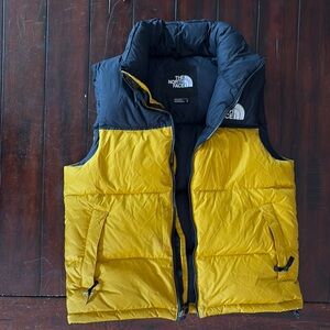 The North Face Black and Yellow Outdoor Vest